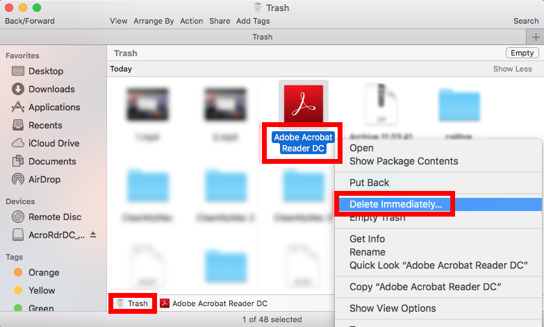 completely uninstall all adobe products osx
